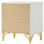 Table de chevet chic 2 tiroirs Chesney