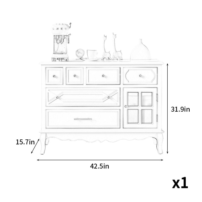 Petite armoire d'appoint tendance, Blanc