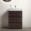 Meuble-lavabo autoportant de 24 po avec évier, grand meuble-lavabo autoportant pour salle de bain moderne, lavabo une pièce sans drain ni robinet, pré-assemblé-107238840-107238838