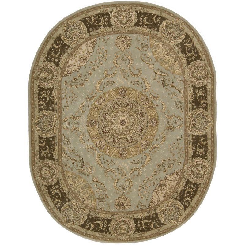 Buckhorn Floral Indoor Rug, Oval 7'6" x 9'6"