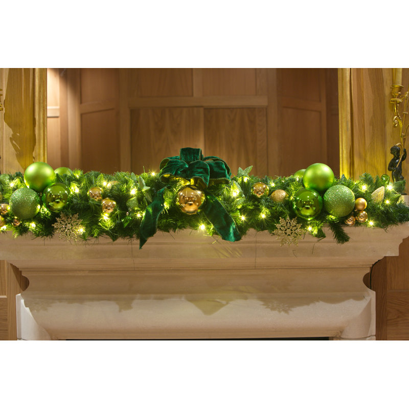 135cm Lighted Faux Pine Garland with Lights