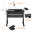 Rectangle Height Adjustable 158.5cm L Training Table-1042241955