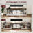 Extendable Tv Stand 3-in-1 Entertainment Center With Power Outlet