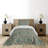 Traditional Polyester Floral Coverlet