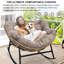 Coussin de chaise berçante d'extérieur, coussin de chaise Papasan épaissi de 6,3 po-111508958