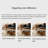 Square stone slab coffee table set
