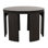 Fluted Solid Wood End Table