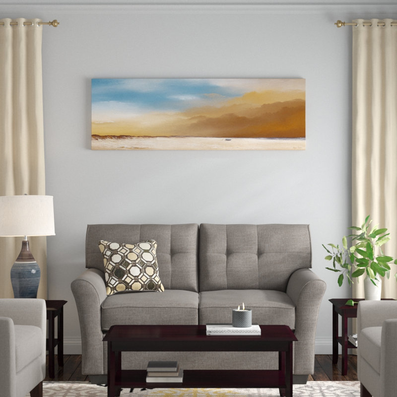 «Clouds IV», reproduction sur toile, H 20 po x l 60 po x P 1,5 po, Toile tendue