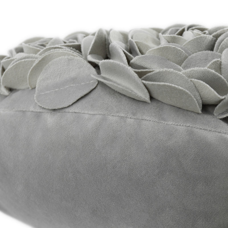  Housse de coussin 3D Flower, gris