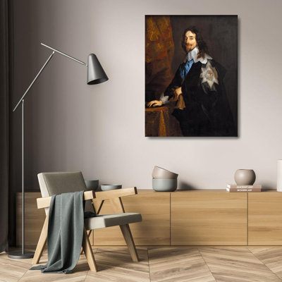 "King Charles I of England" by  Anthony Van Dyck - Gallery Wrap Canvas Wall Art