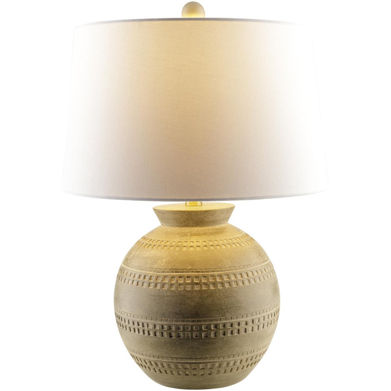 Eaghan Resin Accent Lamp, Gray
