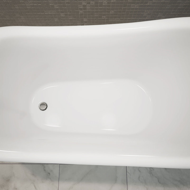 61" x 28" Freestanding Soaking Acrylic Bathtub