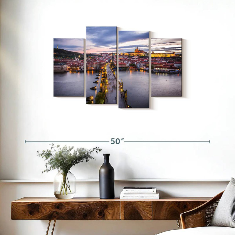 Lilie Charles Bridge To Prague, 22" H x 36" W