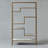 Carbone Marble-Look 5-Tier Display Bookcase Shelf