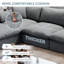 Canapé modulaire Cloud Couch pour le salon, très grand coussin de duvet rembourré, sièges profonds rembourrés modernes, housse amovible pour un nettoyage facile-1249378634
