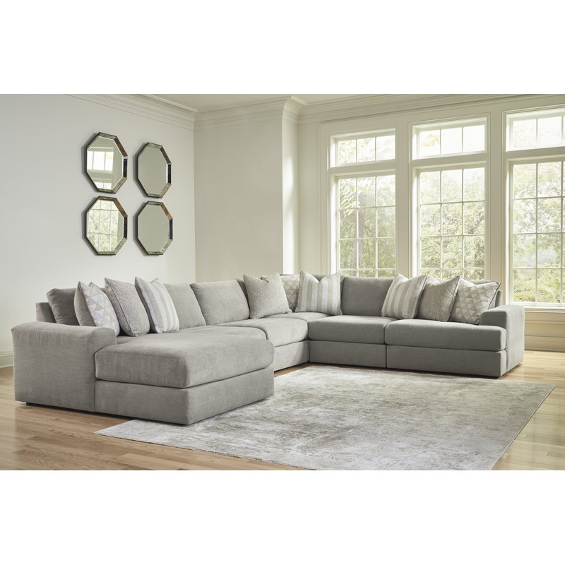Canapé modulaire 6 pièces Avaliyah, H 37 po x l 157 po x P 125 po, Orienté à gauche (vu de face)