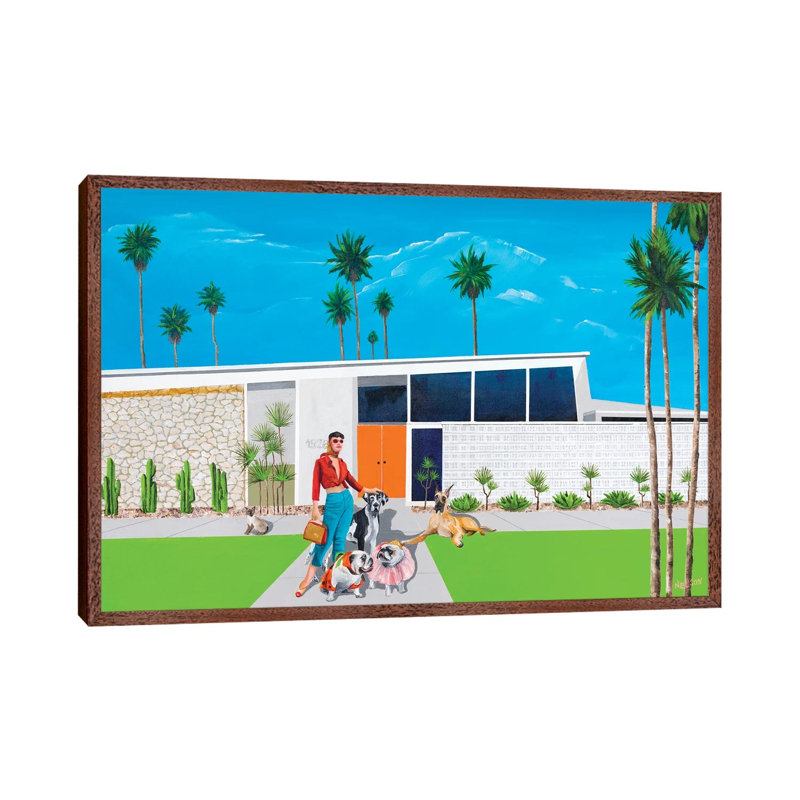Connie by Dan Nelson - Print on Canvas, 66.04cm H x 101.6cm W x 3.81cm D, Classic Brown Wood Framed