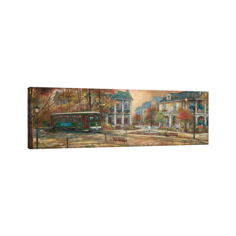 «Timeless Elegance» par Ruane Manning - reproduction d'art panoramique, Toile tendue, H 16 po x l 48 po x 1,5 po
