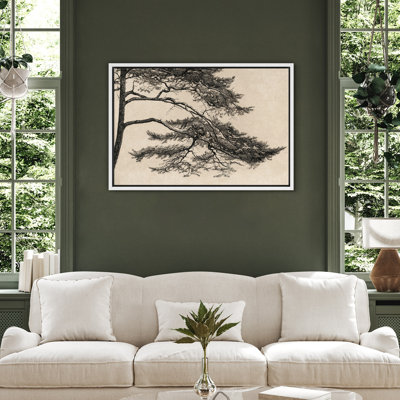 Pin, reproduction d'art sur toile, décor botanique rétro pour bureau ou bibliothèque