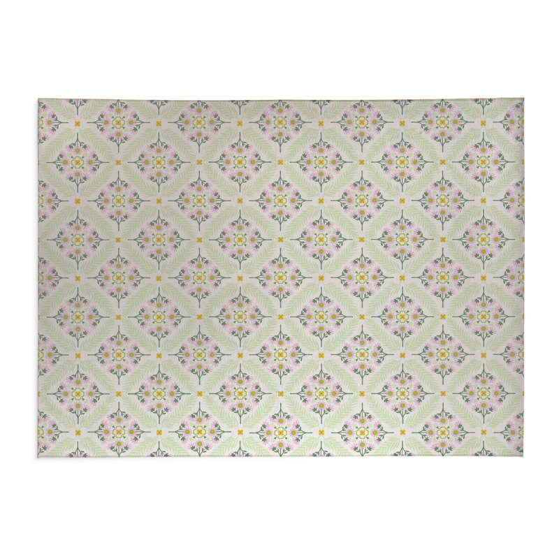 Tapis de cuisine antidérapant Eden, Ivoire ivoire, Rectangle 5 pi x 7 pi