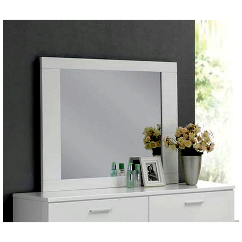 Lorimar White Finish Mirror