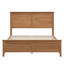 Lit plateforme moderne en bois massif avec support de lattes en bois robuste, aucun sommier requis
