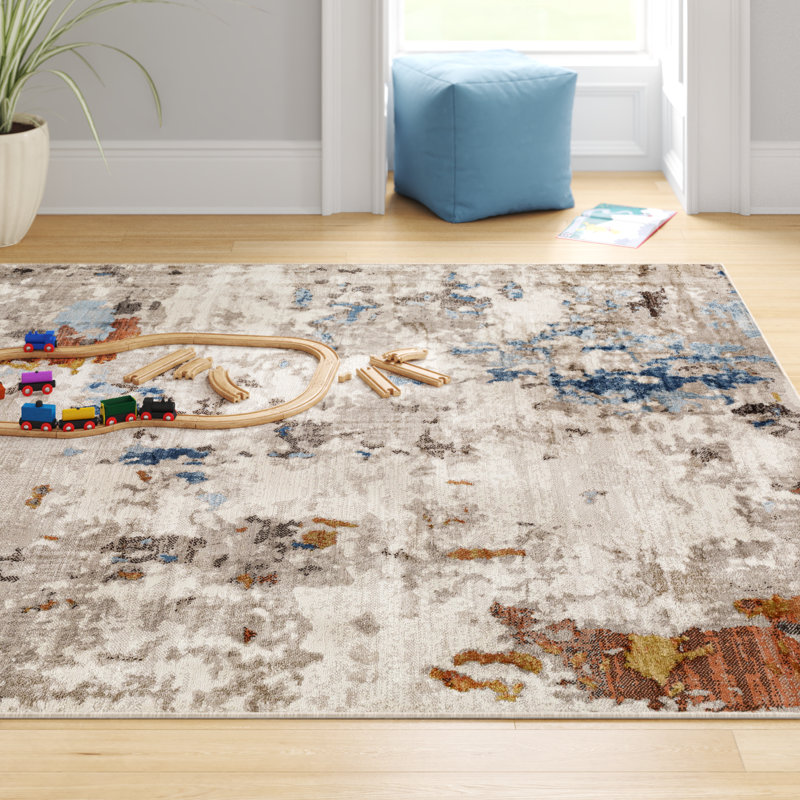 Primm Abstract Indoor Rug, Rectangle 7'10" x 10'