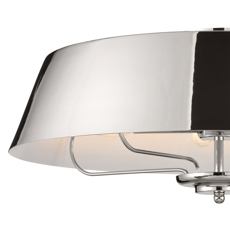 Luminaire suspendu convertible, Nickel poli, Nickel poli