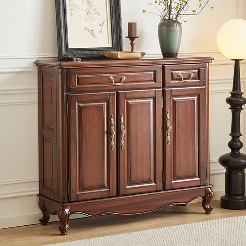 Walnut Solid Wood Shoe Storage Bench