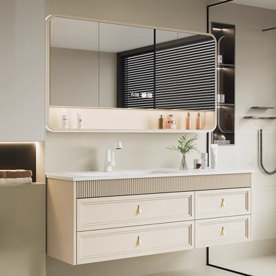 French light luxury simple bathroom cabinet