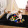 Modern rug with soft velor surface