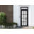 Front Exterior Prehung FiberGlass Door Frosted Glass / Manux 8312 Grey Ash / Top Exterior Window / Office Commercial and Residential Doors Entrance Patio Garage-W36" x H80+14"-Right-hand Inswing-98195583-98195585-98195586