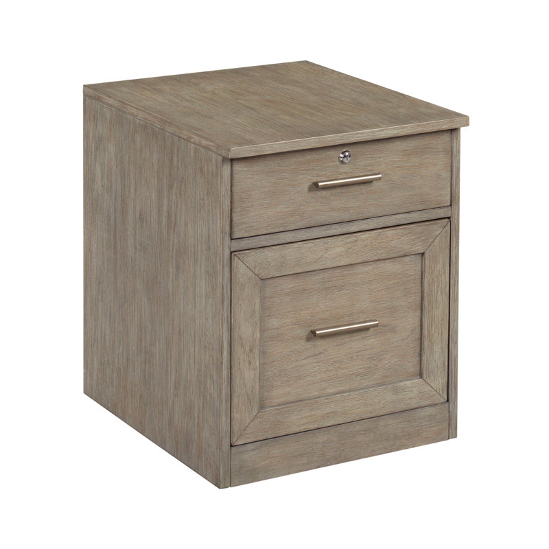 Bridgnorth 18'' Wide 2 -Drawer Mobile Solid Wood File Cabinet