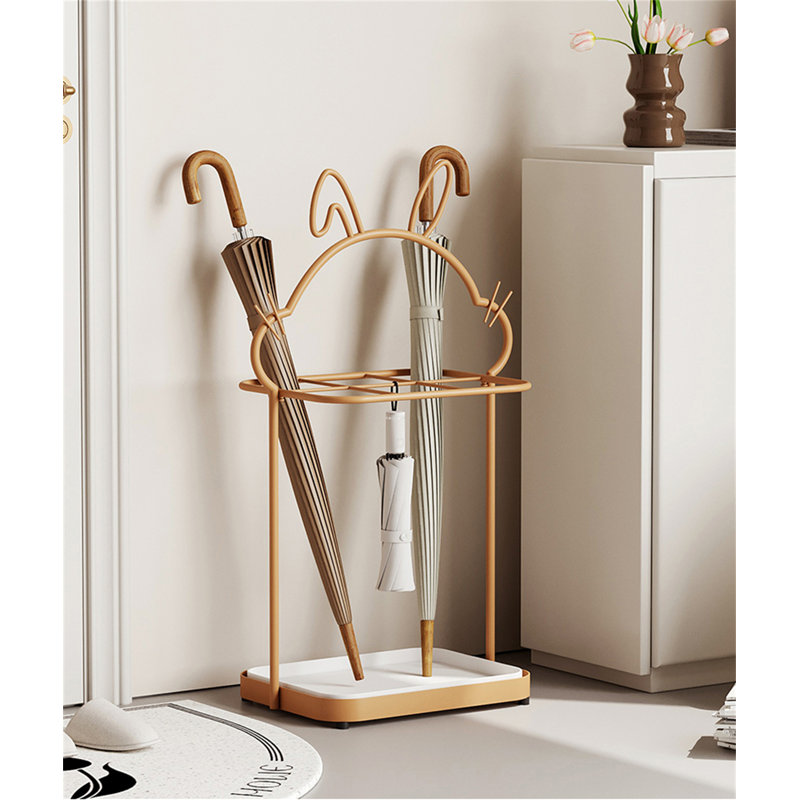 Metal Freestanding Umbrella Stand, Orange