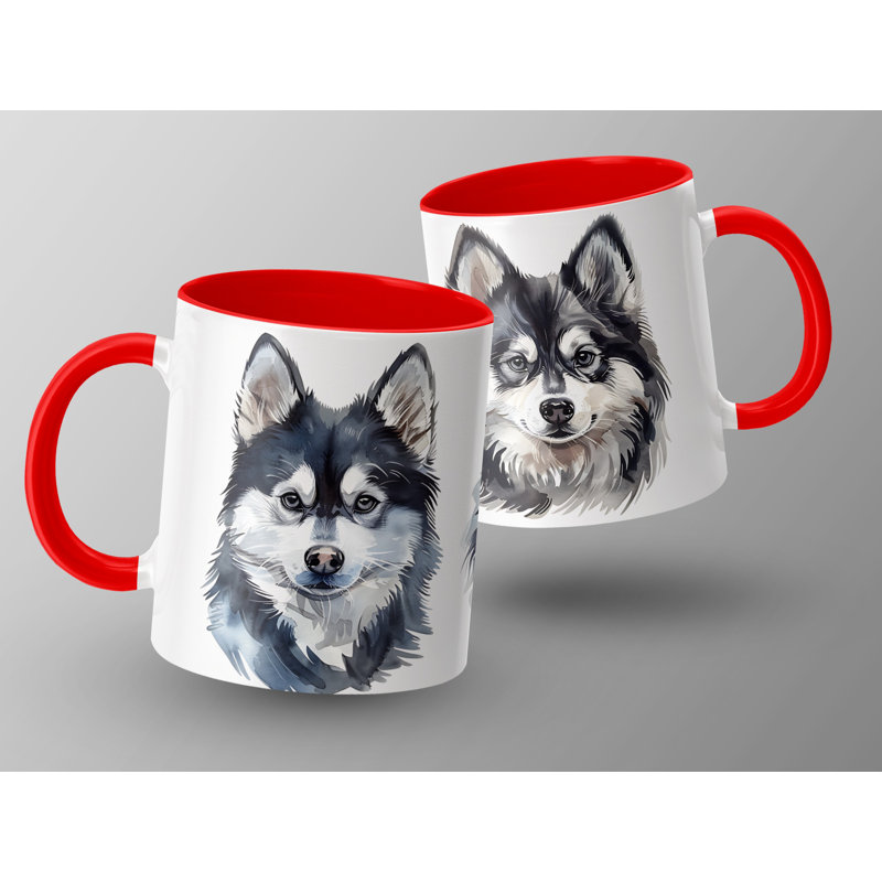 Ceramic Coffee Mug, 1, Red