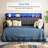 Multifunctional Sofa Bed With Foldable Table & LED Charging Headboard – Pull-Out Trundle Daybed For Small Spaces-1393601815