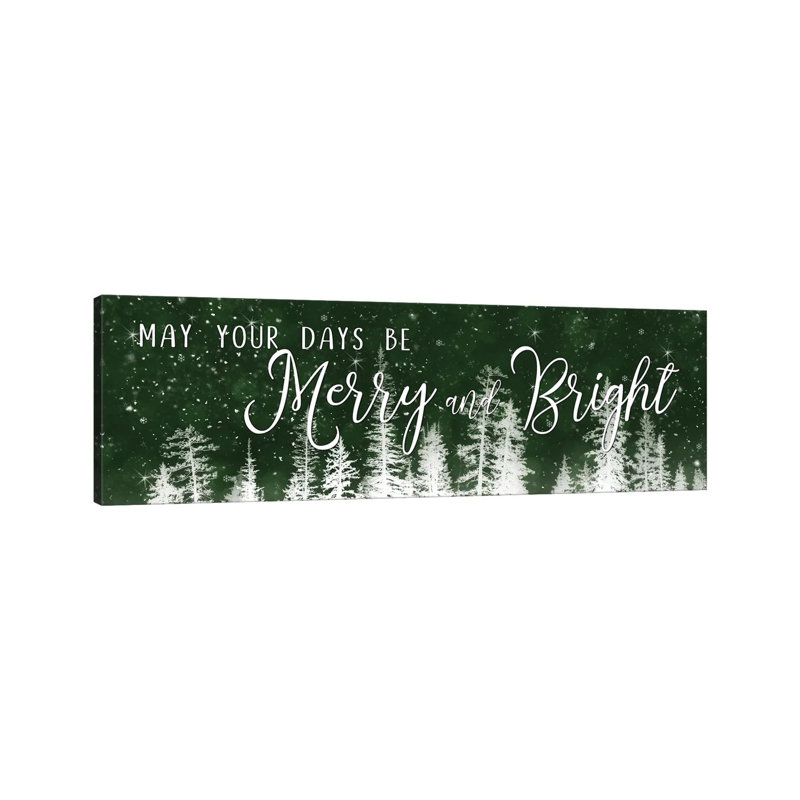 Merry And Bright by Lori Deiter - Wrapped Canvas Panoramic Gallery-Wrapped Canvas, 30.48 cm H x 91.44 cm W x 3.175 cm D