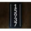 Enseigne lumineuse noire verticale-88172642