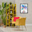 Bold Palm Tree Brown Framed Floater Canvas Wall Art by Julie DeRice-517838084-517837563