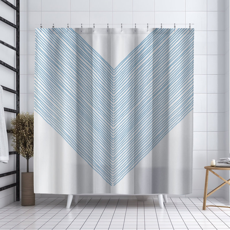 Rideau de douche Coco, Bleu