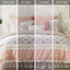 de literie en percale de coton, rosé, campagnard chic, très grand californien