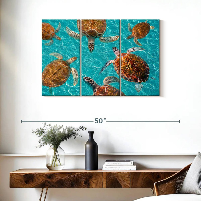 Brampt Turtles, 24" H x 38" W