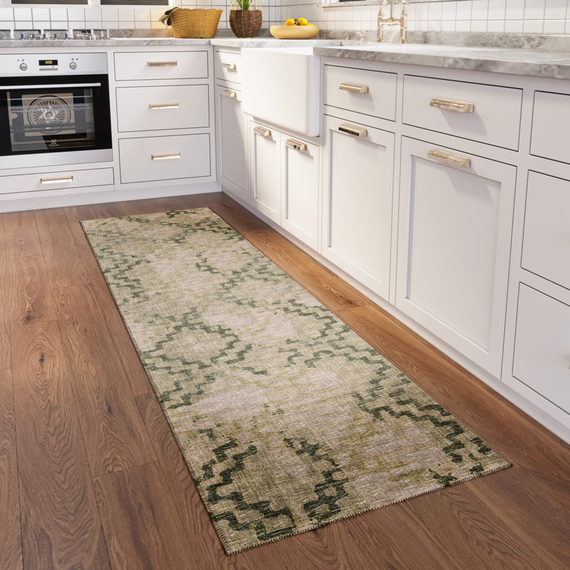 Ancika Chenille Washable Moroccan Rug, Runner 2'3" x 7'6"