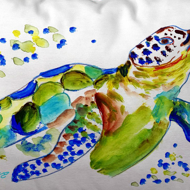  Housse et insert pour coussin d'extérieur Baby Sea Turtle, 11" x 14"