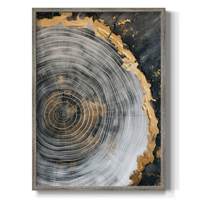 Série ABSTRACT CCxxv, reproduction encadrée - bois massif