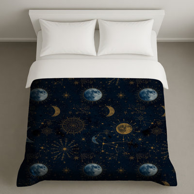 Celestial Moon Sun Constellations Duvet Covers