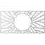 Médaillon de plafond 40 po x l 40 po x H 20 po x P 14 3/4 po x P 1 po-40716860-40715052