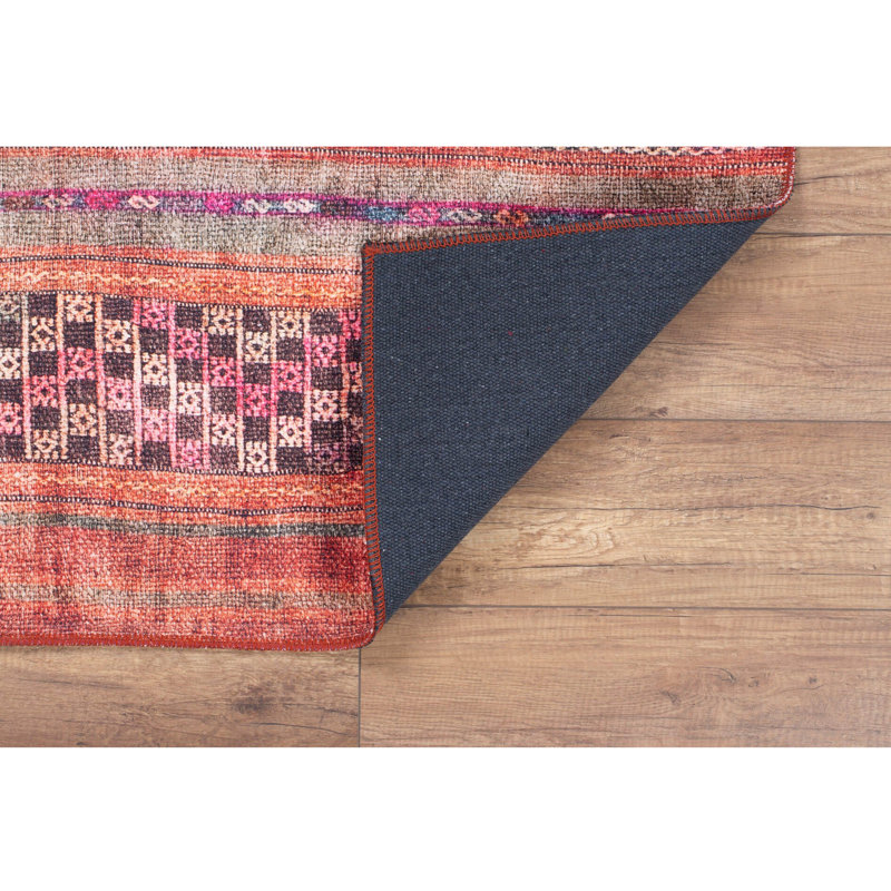 Luxurious Machine Washable Area Rug, 4.9 x 7.5 Feet, 100% Polyester, 1850 g/m², Pile Height: 0.2 inches | Eco-Friendly Recycled Poly Cotton Backing | Perfect for Living Room & Bedroom, Soft and Durable Design
