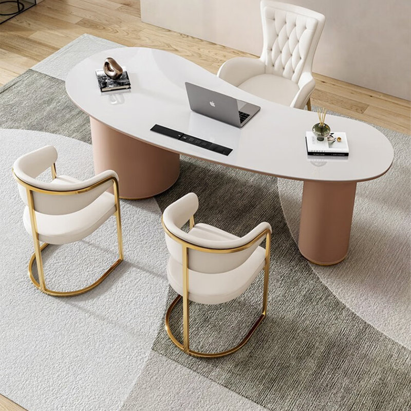 Bureau d'écriture Modern Minimalist Rock, H 29,53 po x l 62,99 po x P 27,56 po