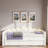 Upholstery Daybed With Led Light, Trundle And Cloud Backrest-1474380584